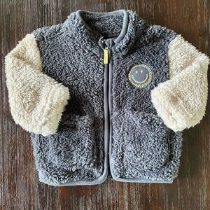 Cozy Gray and Cream Kids Jacket